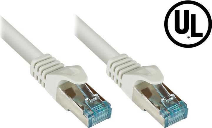 Actual product image Good Connections RNS® patch cable Cat.6A, with measuring protocol + serial no., S/FTP, PiMF, halogen-free (LSZH) (S/FTP, CAT6a, 0.50 m)