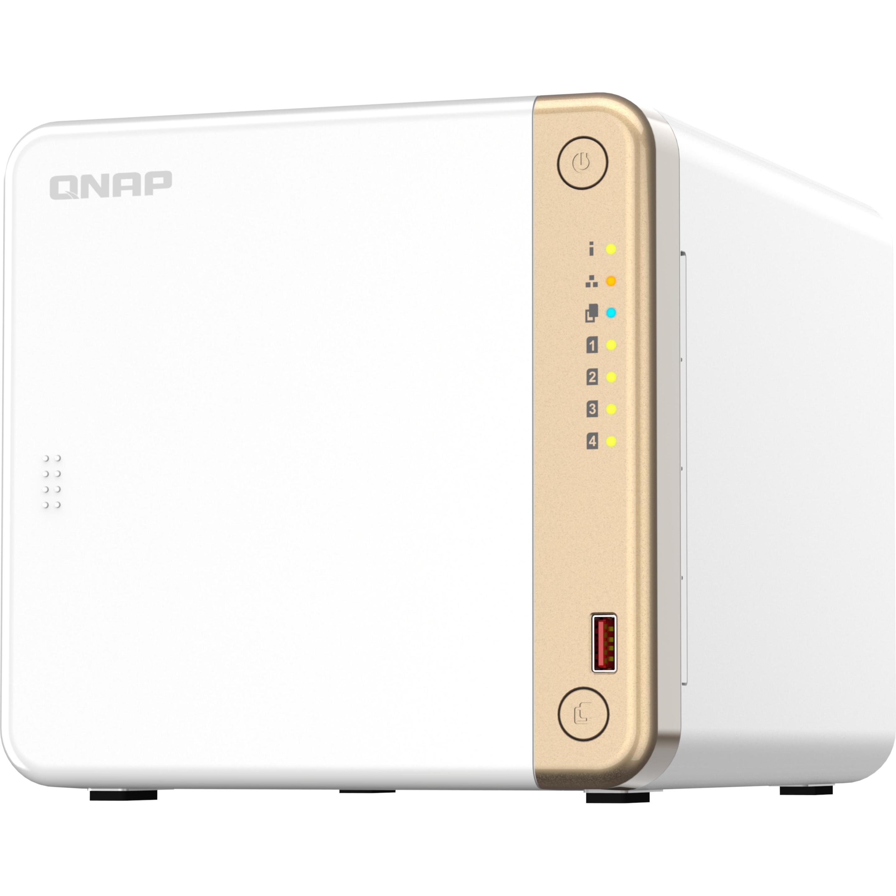 QNAP TS-462-4G (0 TB), NAS, Schwarz