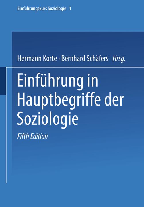 Produktbild Einführung in Hauptbegriffe der Soziologie (Deutsch, 2013)