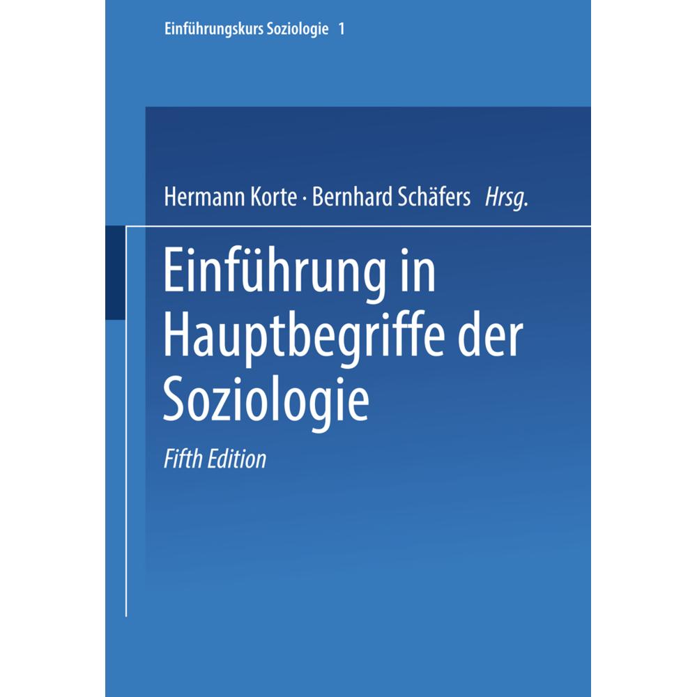 Einführung in Hauptbegriffe der Soziologie, Fachbücher von Hermann Korte