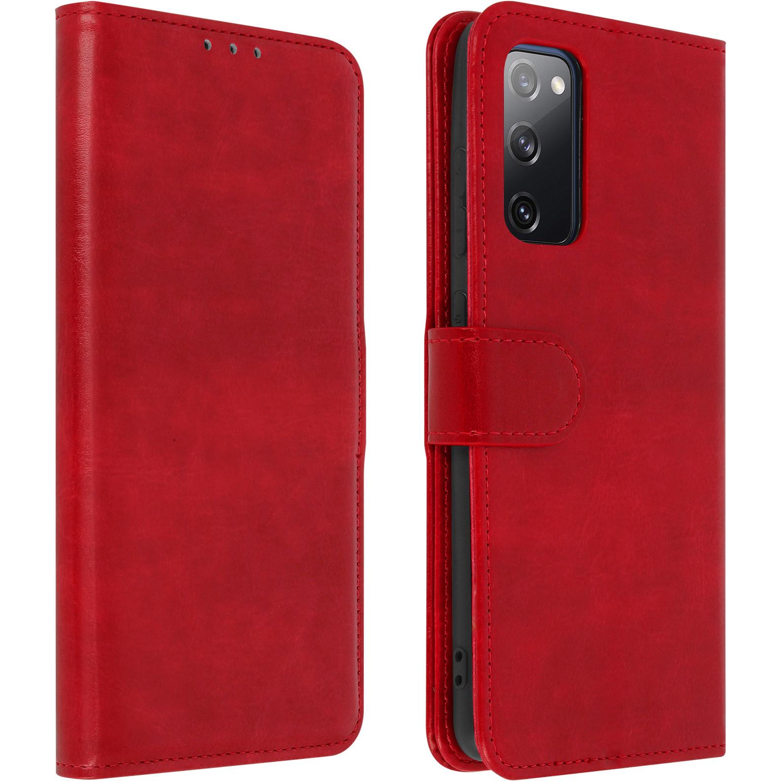 Avizar Vintage Series (Samsung Galaxy S20 FE), Smartphone Hülle, Rot