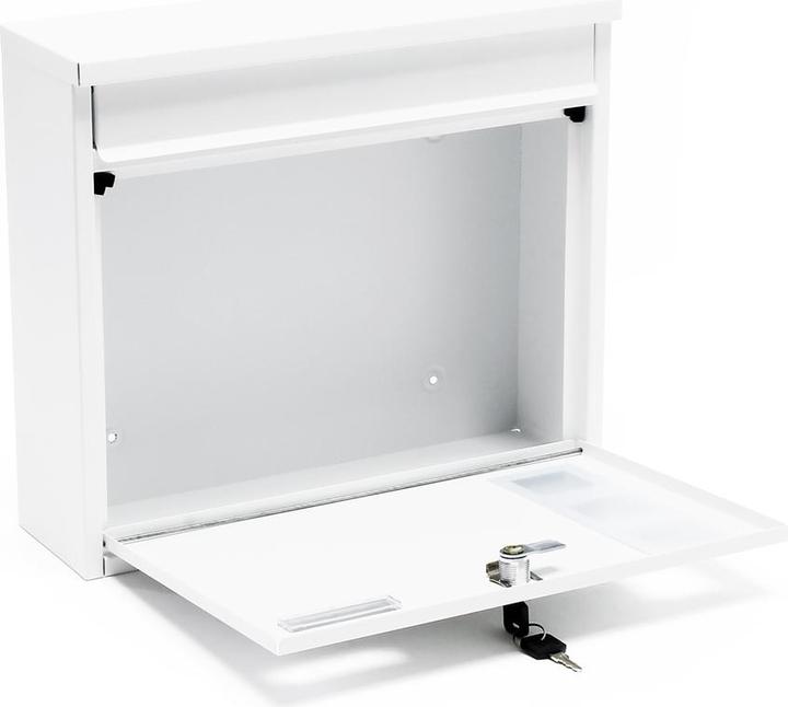 Produktbild Wiltec Briefkasten V12 360x115x320mm Schloss Namensschild Postkasten