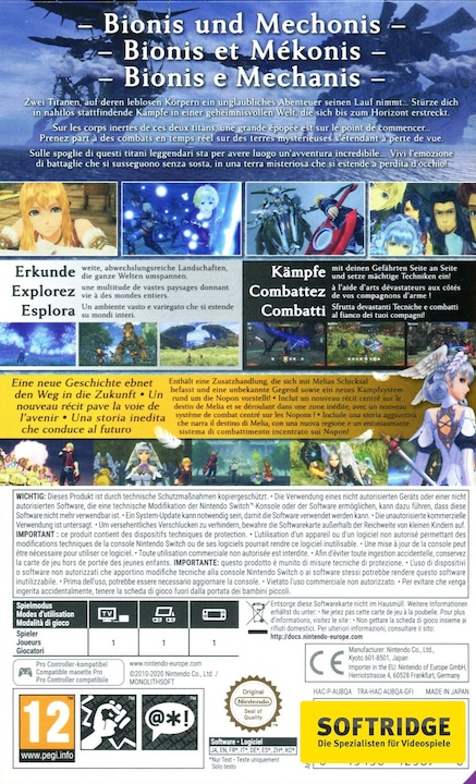 Produktbild Nintendo Xenoblade Chronicles: Definitive Edition (Switch, Switch Lite, Switch OLED, EN)