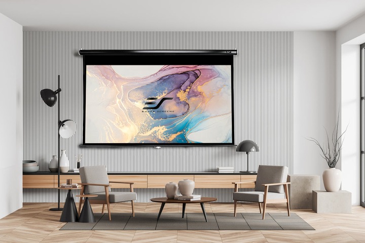 Actual product image Elite Screens manual (150", 16:9)