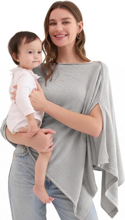 Momcozy Stilltuch für diskretes Stillen Grau