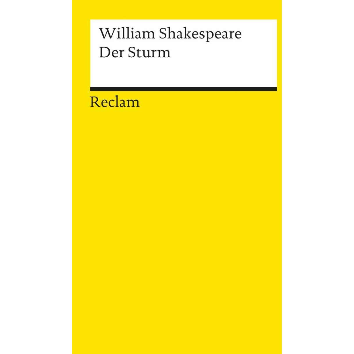 Der Sturm, Belletristik von Dietrich Klose, August Wilhelm Schlegel, William Shakespeare