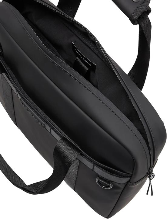 Productafbeelding Tommy Hilfiger Mens TH MONOTYPE Computer Bag AM0AM12745 Black One Size Black One Size Black One size (15.60")