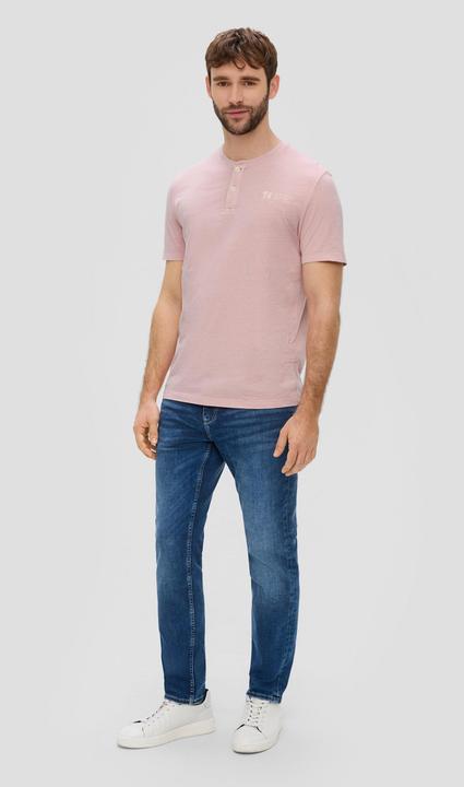 Image du produit S.Oliver T-Shirt T-Shirt mit Garment Dye und Henley-Ausschnitt (L)