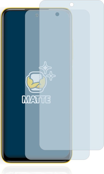 Actual product image BROTECT Anti-glare screen protector matt (2 Piece, Xiaomi Poco M3 Pro 5G)