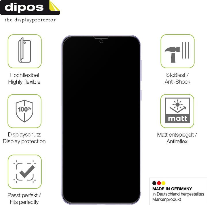 Produktbild Dipos Full Cover Schutzfolie Matt (1 Stk., Ulefone Power 6)
