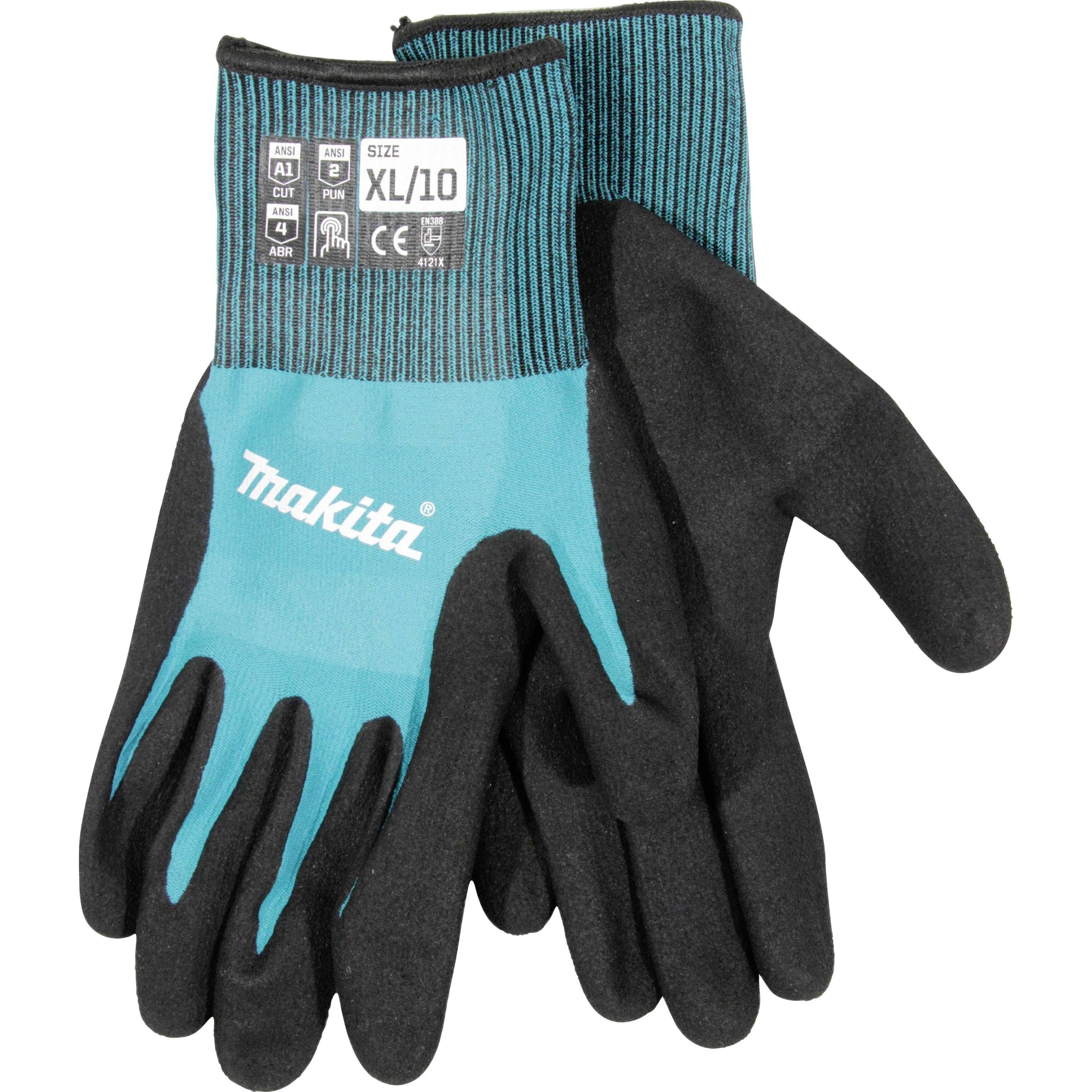 Makita, Guanti di sicurezza, Guanti Knitfit Cut Level 1 con taglio ad immersionexl (10, XL)