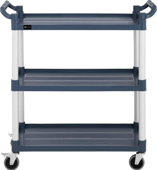 Produktbild Royal Catering Servierwagen Teewagen Küchenwagen Gastro 3 Borde 4 Räder bis 150 kg