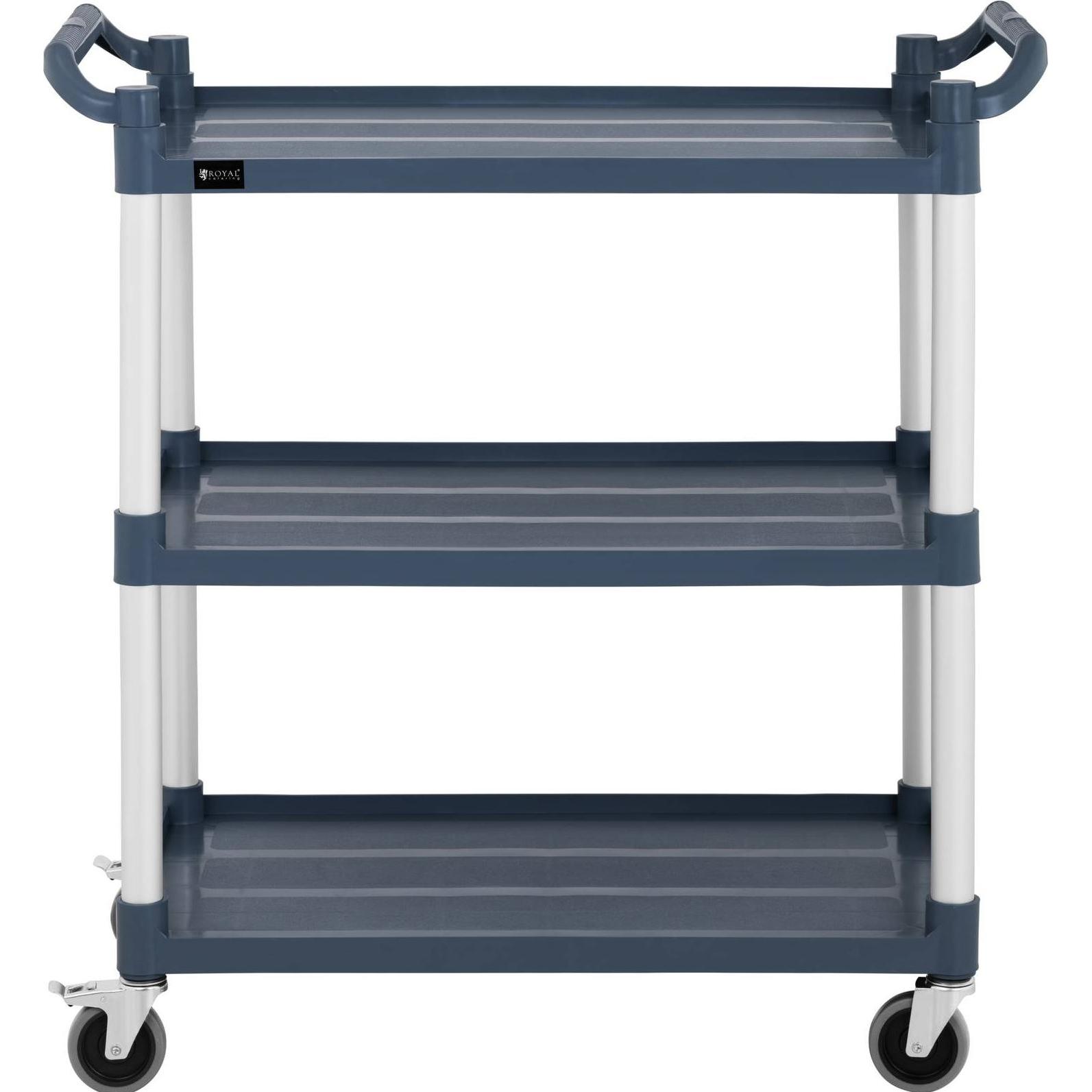 Thumbnail - Royal Catering, Servierwagen, Servierwagen Teewagen Küchenwagen Gastro 3 Borde 4 Räder bis 150 kg
