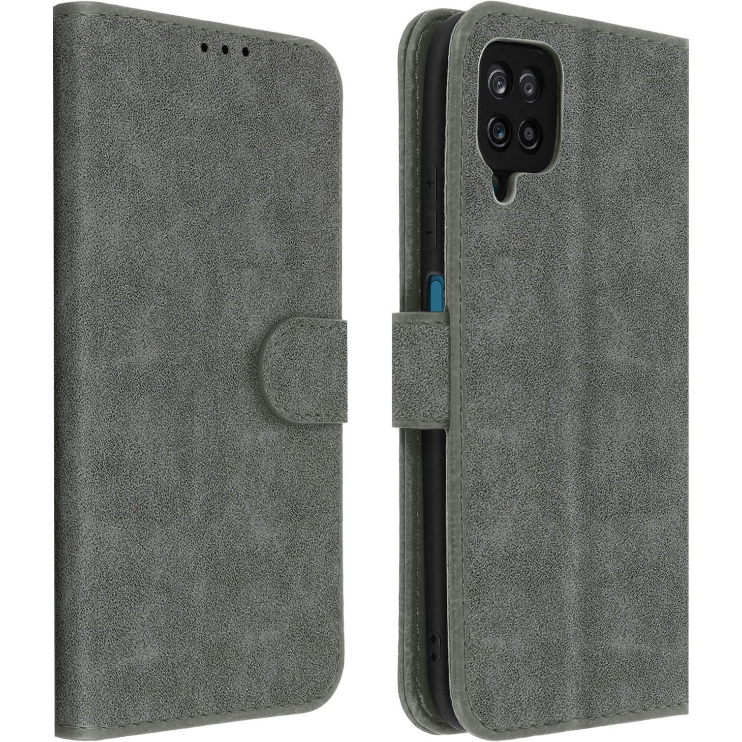 Avizar Chester Series (Samsung Galaxy A12), Smartphone Hülle, Grau