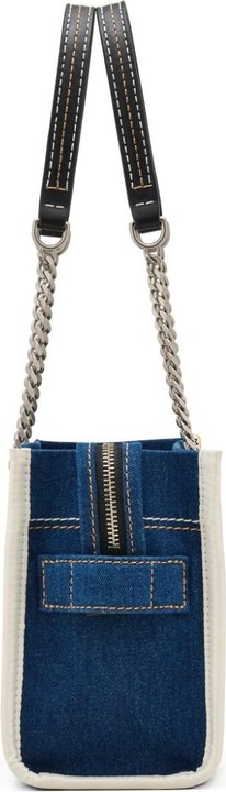 Produktbild Marc Jacobs the small tote in blue denim with embroidered logo