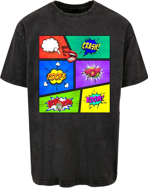 Produktbild Merchcode Book Comic Acid Washed Oversized Tee - 113001 (L)