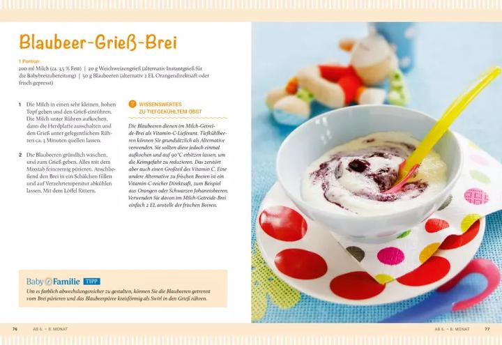 Produktbild Baby und Familie: Babys erster Brei (Deutsch, Stefanie Becker, 2021)