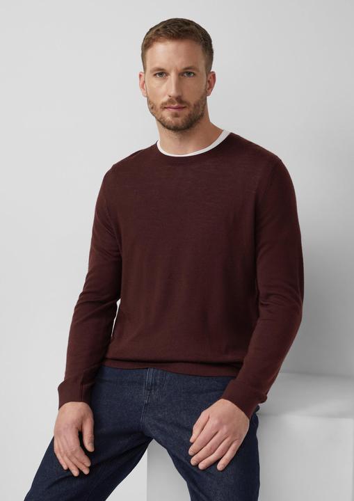 Produktbild s.Oliver Strickpullover Strickpullover aus reiner Merinowolle (M)