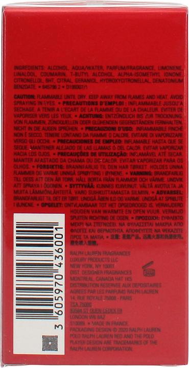 Produktbild Ralph Lauren Polo Red (Eau de Toilette, 40 ml)