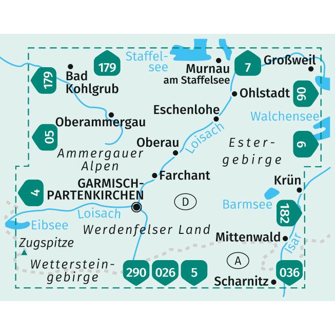 Thumbnail - Kompass Kte. Werdenfelser Land (07), Landkarte