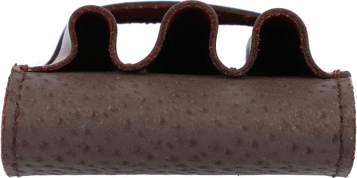 Actual product image Mika Pencil case for 3 pens, saddle leather, brown