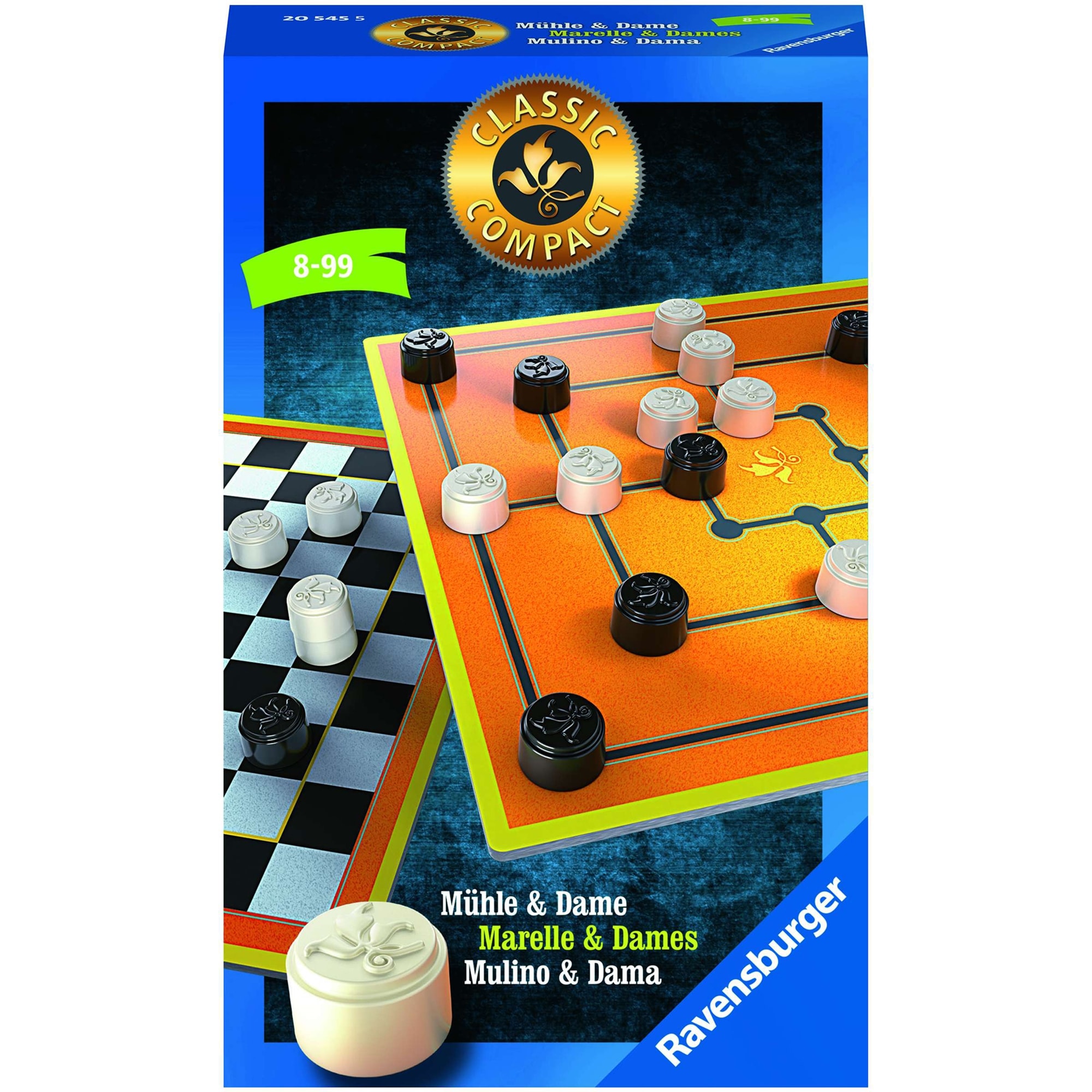 Ravensburger Mühle und Dame Kompakt (Deutsch, Französisch, Italienisch)