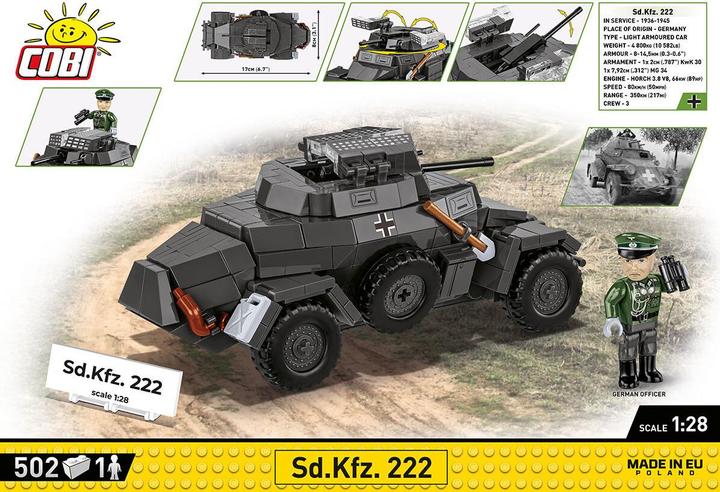 Image du produit Cobi Historische Sammlung Sd.Kfz. 222