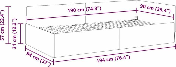 Immagine prodotto vidaXL Eckbett