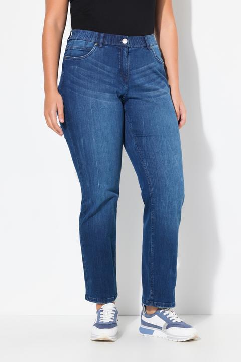 Immagine prodotto Ulla Popken Jeans modello Mandy con cintura comoda e taglio della gamba ampio e dritto (46)