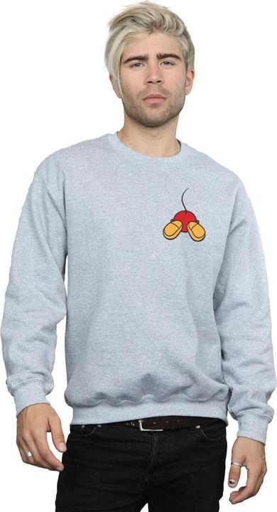 Actual product image Disney Mens Mickey Mouse Backside Breast Print Sweatshirt (L)