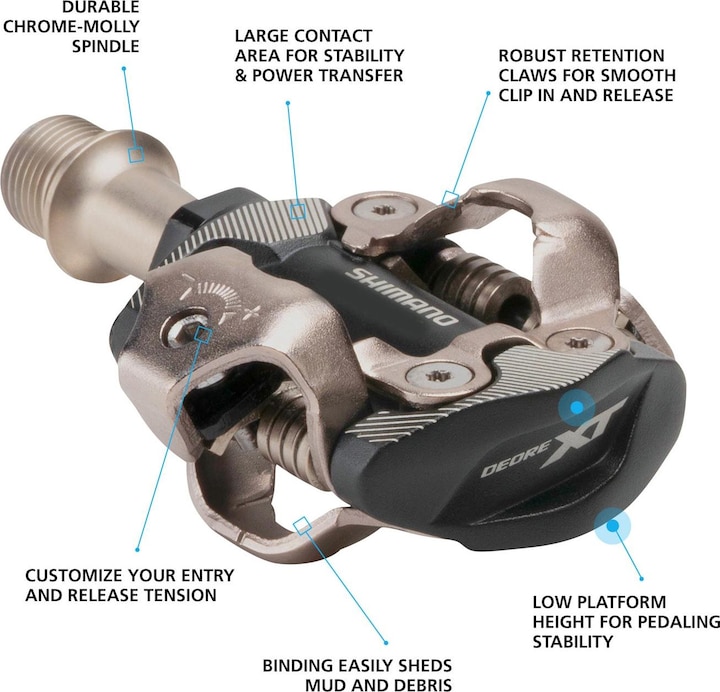 Actual product image Shimano Deore XT PD-M8100