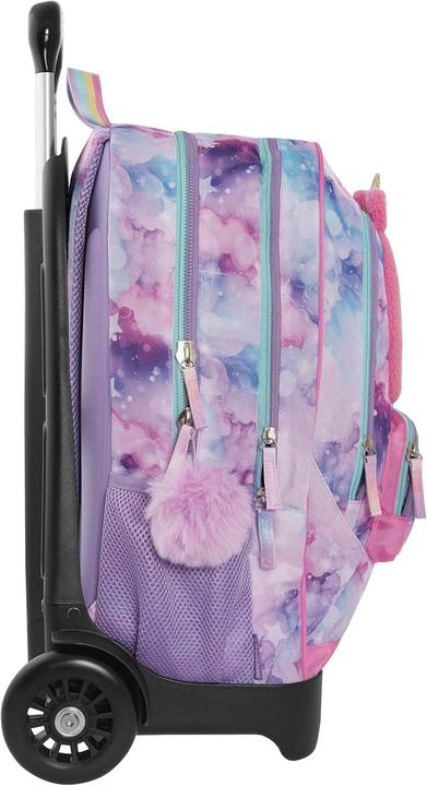 Actual product image Mofu Mofu School Backpack with Adjustable Handle and Removable Trolley