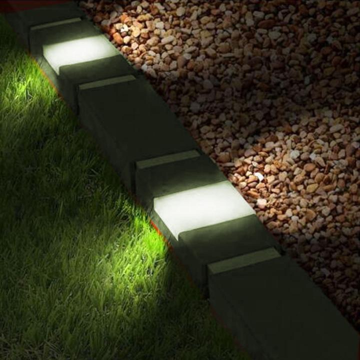 Produktbild HTI-Living Beeteinfassung 230 cm Ziegelstein mit Beleuchtung (233 cm)