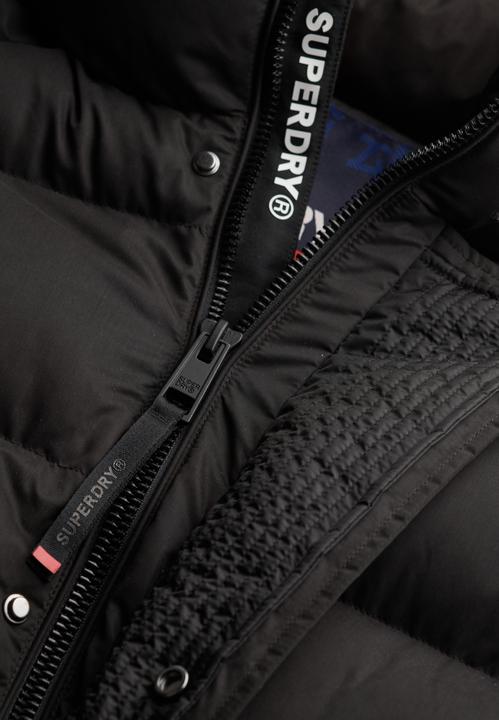 Actual product image Superdry Hooded microfiber puffer jacket (M)