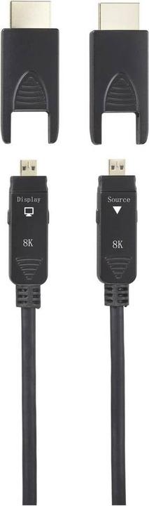 Image du produit SpeaKa Professional Glasfaser / HDMI Anschlusskabel HDMI-A Stecker, HDMI-Micro-D (15 m)