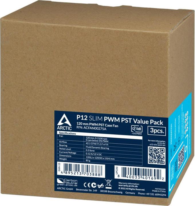Produktbild Arctic P12 Slim (120 mm, 3 x)