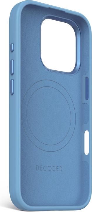 Produktbild Decoded AntiMicrobial Silicone Backcover with MagSafe for iPhone 16 Pro - Blue (Apple iPhone 16 Pro)