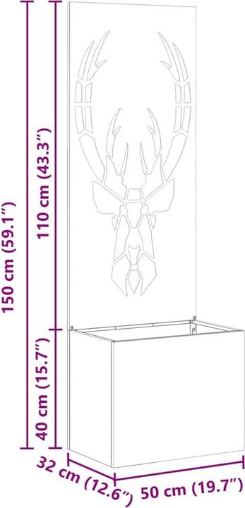 Produktbild vidaXL Gartensichtschutz (50 cm)
