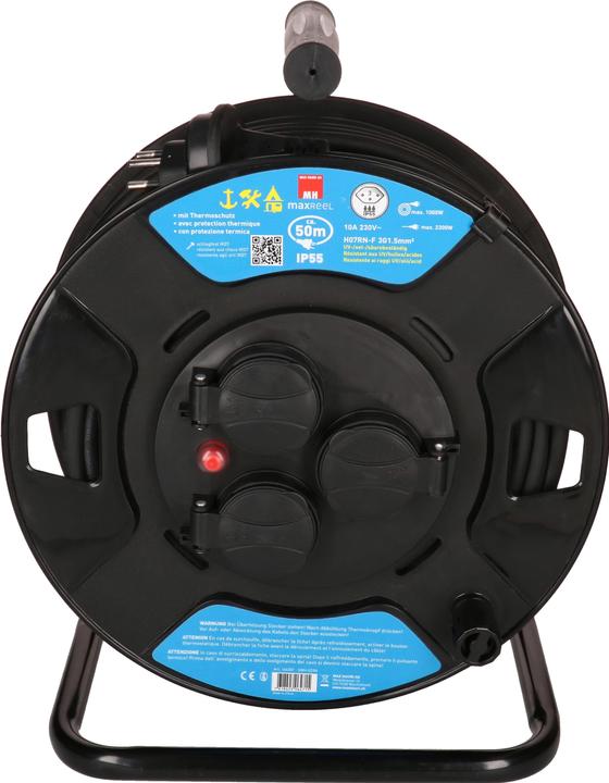 Actual product image Max Hauri maxReeL 3x type 13, IP55 (50 m, 1.50 mm²)