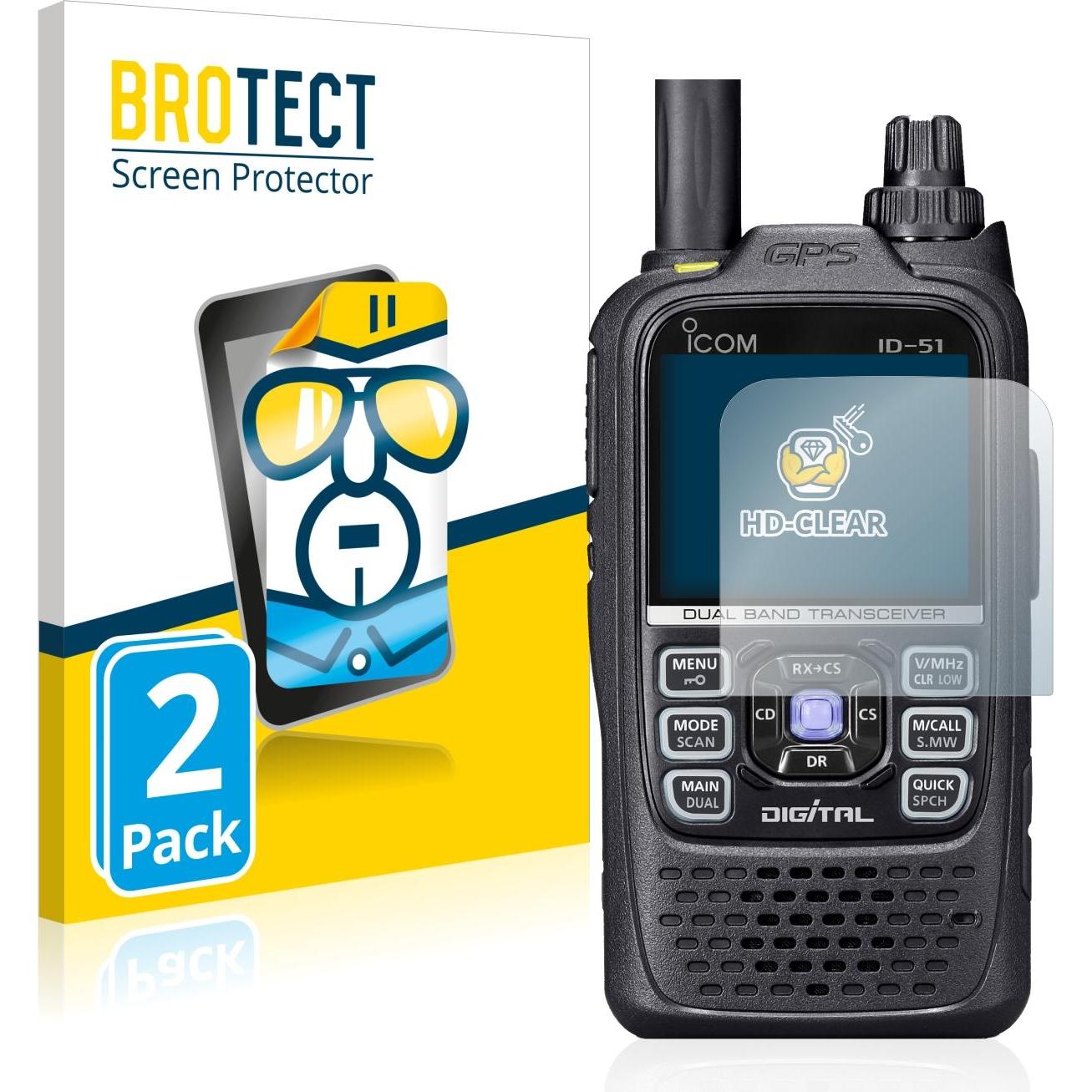 BROTECT Schutzfolie Displayschutz Klar, Walkie-Talkie Zubehör