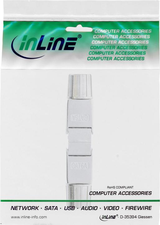 Produktbild InLine ® Kabelverbinder Cat.6A, mit LSA-Technik, geschirmt