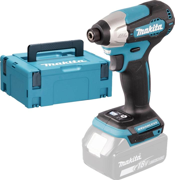 Produktbild Makita DTD 157 ZJ Akku Schlagschrauber 18 V 140 Nm 1/4" Brushless + Makpac - ohne Akku, ohne