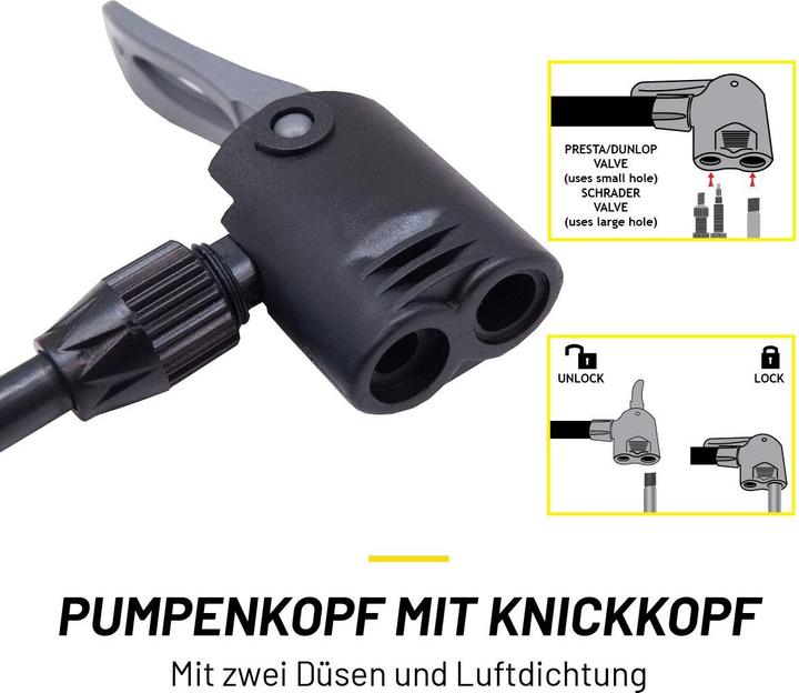 Actual product image Dunlop Doppelte Fusspumpe