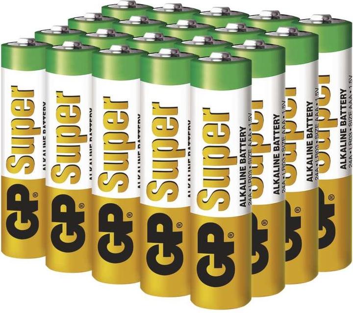Immagine prodotto GP Batteries GP Super Alkaline 24A S20 - Batteria 20 x tipo AAA (20 pz., AAA)