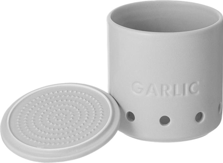Actual product image Ladelle ESSENTIALS Knoblauch Topf weiss 10cm
