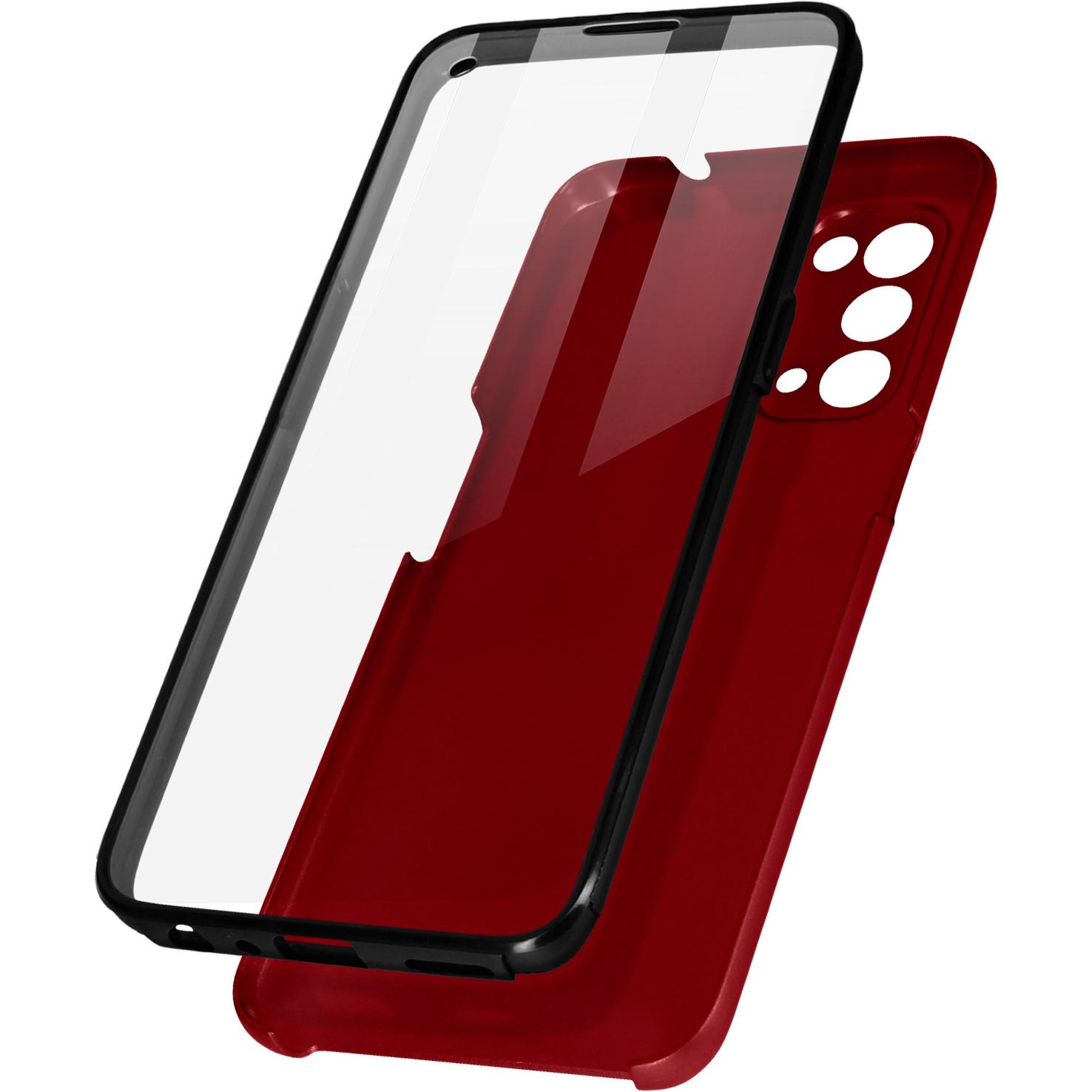 Avizar Complet Series (Oppo Reno 5 5G, Oppo Find X3 Lite), Smartphone Hülle, Rot