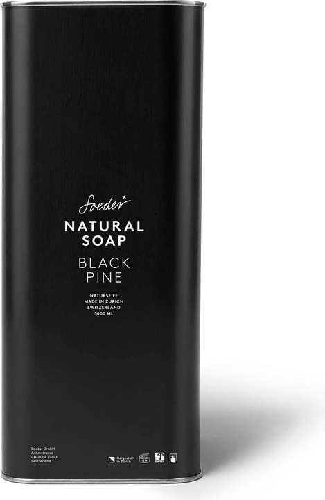 Productafbeelding Soeder* Natuurlijke zeep Zwarte den (Vloeibare zeep, 5000 ml)