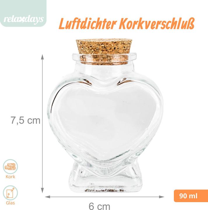 Produktbild Relaxdays 12x Glasflaschen-Set (12 Stk., 0.09 l)