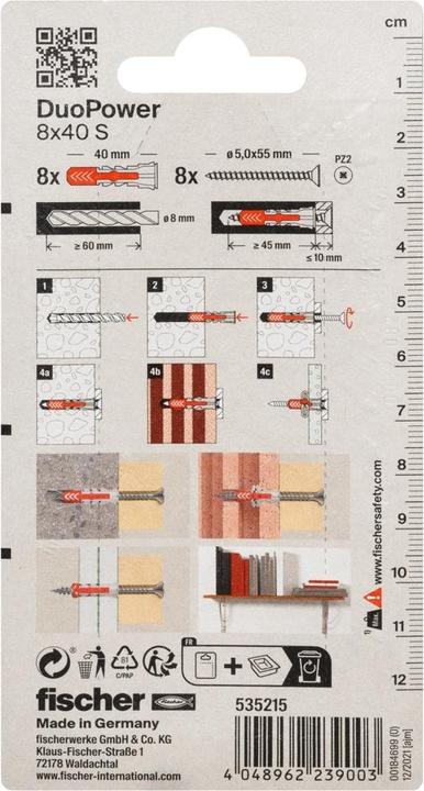 Actual product image Fischer Duopower 535215 (8 pcs.)