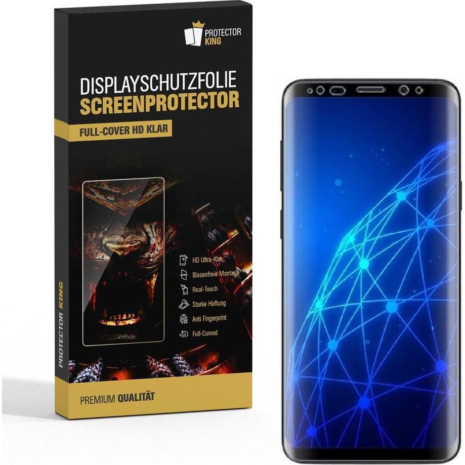 Protectorking 4x Premium Displayschutzfolie 3D KLAR (4 Stück, Samsung Galaxy S9), Smartphone Schutzfolie